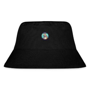 Nilpferd Bunte Karikatur Kawaii Tier - Stanley/Stella recycelter Bucket Hat - Schwarz - Vorne