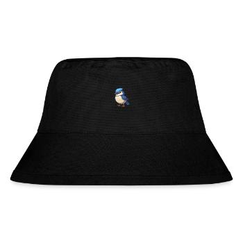 Jay Vogel Niedliche Karikatur Kawaii Aquarell Tier Haustier - Stanley/Stella recycelter Bucket Hat - Schwarz - Vorne