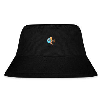 Fish Cute Cartoon Kawaii Watercolor Animal Pet - Stanley/Stella Recycled Bucket Hat - black - Front