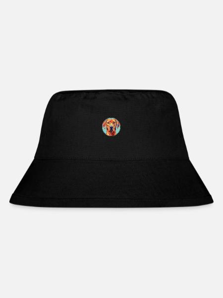 Rhodesian Ridgeback Hund Buntes Glas Buntes Auto - Stanley/Stella recycelter Bucket Hat - Schwarz