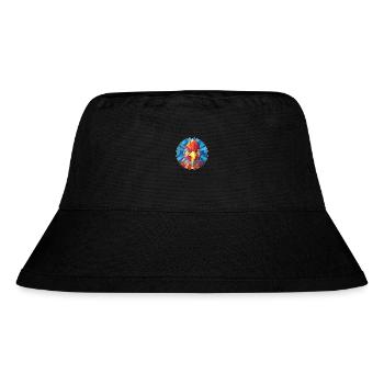 Huhn Buntes Glas Bunte Karikatur Kawaii Anim - Stanley/Stella recycelter Bucket Hat - Schwarz - Vorne