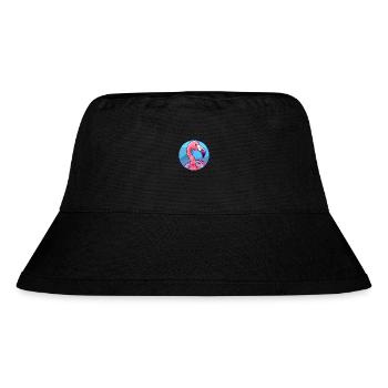 Flamingo Stained Glass Colorful Cartoon Kawaii Ani - Stanley/Stella Recycled Bucket Hat - black - Front