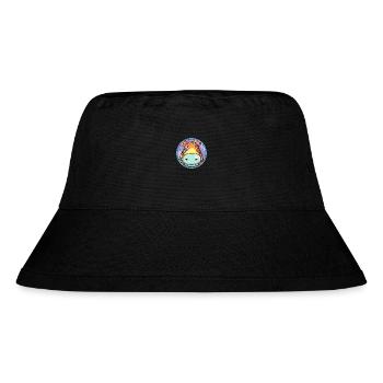 Nilpferd Bunte Karikatur Kawaii Tier - Stanley/Stella recycelter Bucket Hat - Schwarz - Vorne