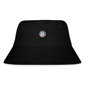Husky Dog Stained Glass Colorful Cartoon Kawaii An - Stanley/Stella Recycled Bucket Hat - black - Front