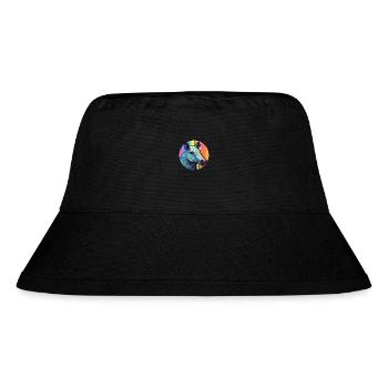 Tapir Stained Glass Colorful Cartoon Kawaii Animal - Stanley/Stella Recycled Bucket Hat - black - Front