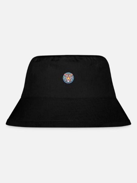 Tiger Buntes Buntes Karikatur-Kawaii-Tier - Stanley/Stella recycelter Bucket Hat - Schwarz