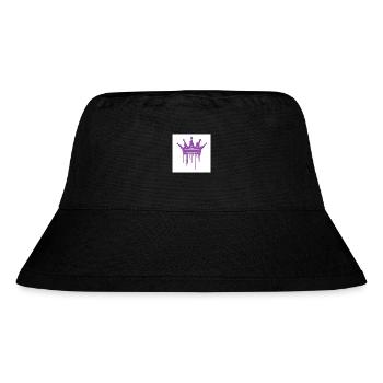 Crowned Purple - Stanley/Stella Recycled Bucket Hat - black - Front