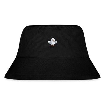 Seagull Cute Happy Kawaii Cartoon Clipart Animal - Stanley/Stella Recycled Bucket Hat - black - Front