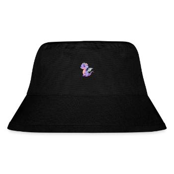 Drache Niedlich Glücklich Kawaii Cartoon Clipart Tier - Stanley/Stella recycelter Bucket Hat - Schwarz - Vorne