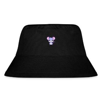 ratte niedlich glücklich kawaii cartoon clipart tier - Stanley/Stella recycelter Bucket Hat - Schwarz - Vorne