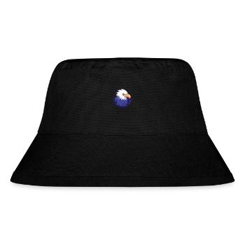 Adler Niedlich Glücklich Kawaii Cartoon Clipart Tier - Stanley/Stella recycelter Bucket Hat - Schwarz - Vorne