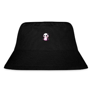 Panda Mignon Heureux Kawaii Cartoon Clipart Animal - Bob recyclé Stanley/Stella - noir - Devant