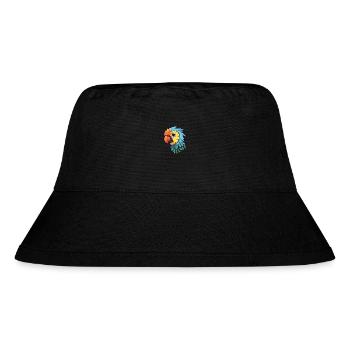 Papagei süßes glückliches Kawaii Cartoon Clipart Tier - Stanley/Stella recycelter Bucket Hat - Schwarz - Vorne