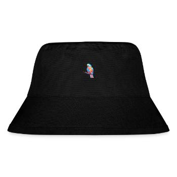 Papagei Niedlich Glücklich Kawaii Cartoon Clipart Tier - Stanley/Stella recycelter Bucket Hat - Schwarz - Vorne