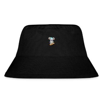 Lustige Koala Kawaii Cartoon Haustier spielt Skateboard - Stanley/Stella recycelter Bucket Hat - Schwarz - Vorne