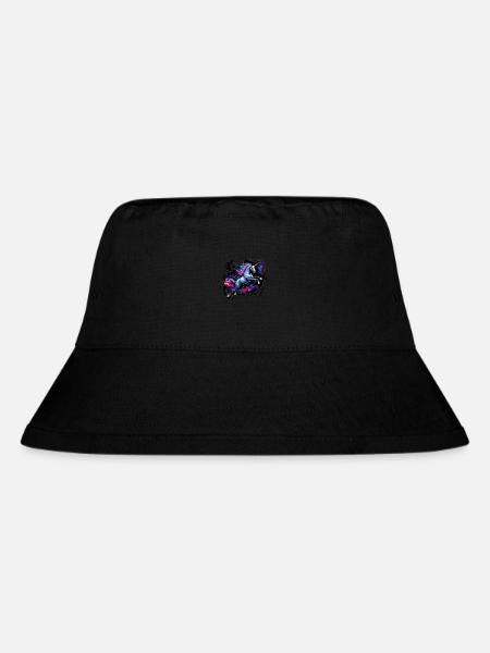 Space unicorn - Stanley/Stella Recycled Bucket Hat - black