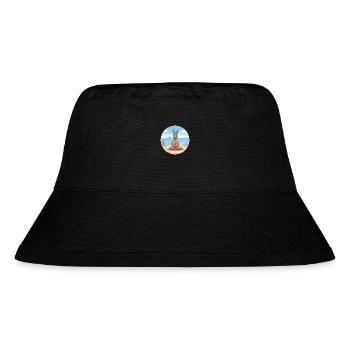 Donkey Cartoon Yoga Beach Summer Illustration - Stanley/Stella Recycled Bucket Hat - black - Front