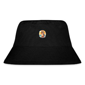 Kuckuck, lustige Cartoon-Kawaii-Strand-Illustration - Stanley/Stella recycelter Bucket Hat - Schwarz - Vorne