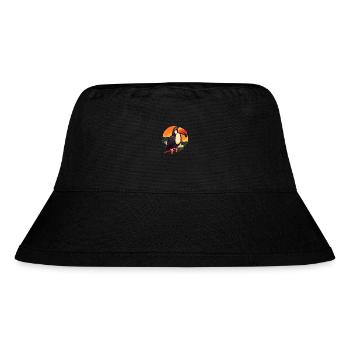 Tukan Lustige Karikatur Kawaii Strand Illustration - Stanley/Stella recycelter Bucket Hat - Schwarz - Vorne