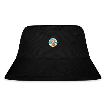 Fuchs Aquarell Cartoon Kawaii Clipart Tier - Stanley/Stella recycelter Bucket Hat - Schwarz - Vorne