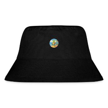 Frog Watercolor Cartoon Kawaii Clipart Animal - Stanley/Stella Recycled Bucket Hat - black - Front