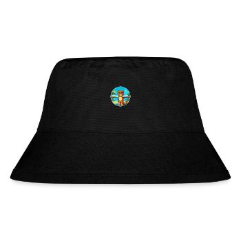 Leopard Watercolor Cartoon Kawaii Clipart Animal - Stanley/Stella Recycled Bucket Hat - black - Front