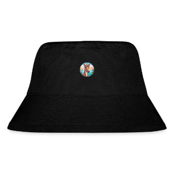 Okapi Watercolor Cartoon Kawaii Clipart Animal - Stanley/Stella Recycled Bucket Hat - black - Front