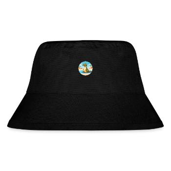Krokodil Aquarell Cartoon Kawaii Clipart Tier - Stanley/Stella recycelter Bucket Hat - Schwarz - Vorne