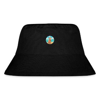 Ziege Aquarell Cartoon Kawaii Clipart Tier - Stanley/Stella recycelter Bucket Hat - Schwarz - Vorne