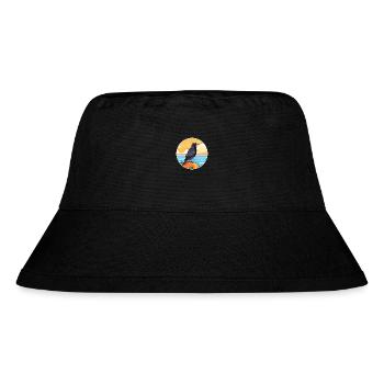 Crow Watercolor Cartoon Kawaii Clipart Animal - Stanley/Stella Recycled Bucket Hat - black - Front