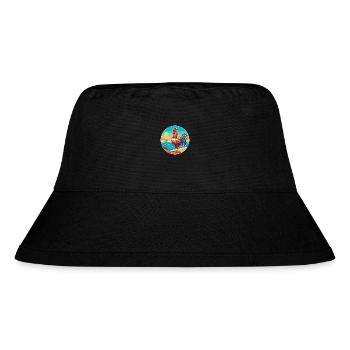 Rooster Watercolor Cartoon Kawaii Clipart Animal - Stanley/Stella Recycled Bucket Hat - black - Front