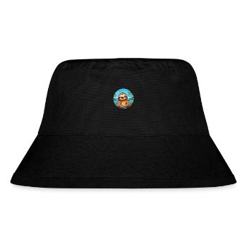 Sloth Watercolor Cartoon Kawaii Clipart Animal - Stanley/Stella Recycled Bucket Hat - black - Front
