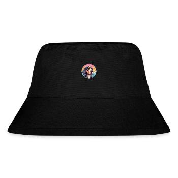 American Leopard Hound Dog Breed Cartoon Kawaii Wa - Stanley/Stella Recycled Bucket Hat - black - Front