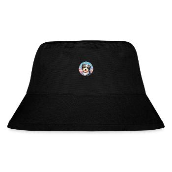 Biewer Terrier Dog Breed Cartoon Kawaii Watercolor - Stanley/Stella Recycled Bucket Hat - black - Front