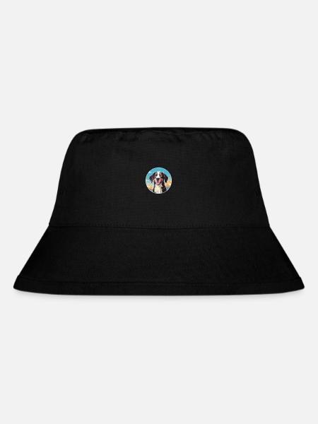 Deutsche Bracke Hunderasse Cartoon Kawaii Watercolo - Stanley/Stella recycelter Bucket Hat - Schwarz