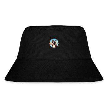 French Bulldog Dog Breed Cartoon Kawaii Watercolor - Stanley/Stella Recycled Bucket Hat - black - Front
