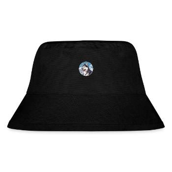 Husky Dog Breed Cartoon Kawaii Watercolor - Stanley/Stella Recycled Bucket Hat - black - Front