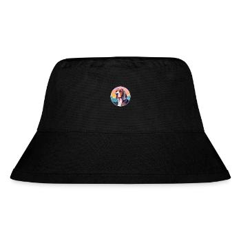 Lithuanian Hound Dog Breed Cartoon Kawaii Watercol - Stanley/Stella Recycled Bucket Hat - black - Front