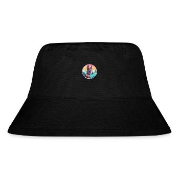 Mexikanische haarlose Hunderasse Cartoon Kawaii Watercol - Stanley/Stella recycelter Bucket Hat - Schwarz - Vorne