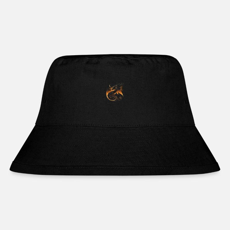Drache - Stanley/Stella recycelter Bucket Hat - Schwarz