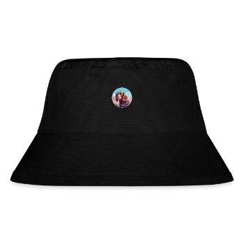 Picardie Spaniel Hund Rasse Cartoon Kawaii Watercolo - Stanley/Stella recycelter Bucket Hat - Schwarz - Vorne