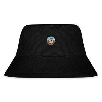 Pommersche Hunderasse Karikatur Kawaii Aquarell - Stanley/Stella recycelter Bucket Hat - Schwarz - Vorne