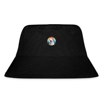 Rumänische Mioritische Hunderasse Karikatur Kawaii Waterco - Stanley/Stella recycelter Bucket Hat - Schwarz - Vorne