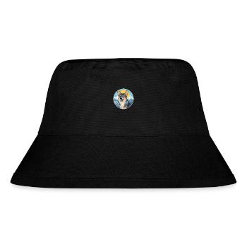 Swedish Vallhund Dog Breed Cartoon Kawaii Watercol - Stanley/Stella Recycled Bucket Hat - black - Front
