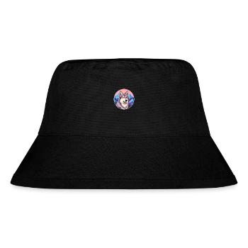 Tamaskan Dog Breed Cartoon Kawaii Watercolor - Stanley/Stella Recycled Bucket Hat - black - Front