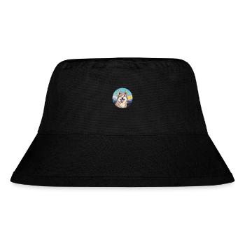 Shikoku Dog Breed Cartoon Kawaii Watercolor - Stanley/Stella Recycled Bucket Hat - black - Front