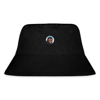 Tibetischer Mastiff Hunderasse Cartoon Kawaii Watercolo - Stanley/Stella recycelter Bucket Hat - Schwarz - Vorne