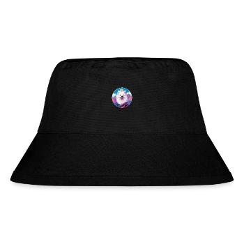 American Eskimo Dog Breed Cartoon Kawaii Watercolo - Stanley/Stella Recycled Bucket Hat - black - Front
