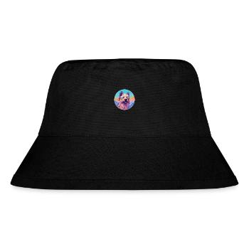 Berger Picard Hunderasse Cartoon Kawaii Aquarell - Stanley/Stella recycelter Bucket Hat - Schwarz - Vorne