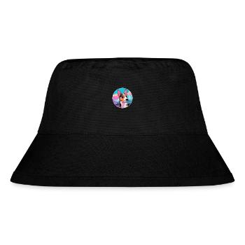 Basenji Dog Breed Cartoon Kawaii Watercolor - Stanley/Stella Recycled Bucket Hat - black - Front